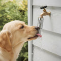 Qinyoung 1 Pack Automatic Dog Faucet Waterers, 3/4" Lick-Activated Dog Water Fountain Hose Spigot Attachment with Anti-Leak Tape for Dogs, Livestock