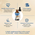 Liquid Taurine Supplement for Dogs - Bacon Flavor Dog Heart & Circulation Support with Dropper - Essential Amino Acid fo