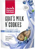 The Honest Kitchen Whole Grain Goat’s Milk N’ Cookies Dog Treats, Blueberry & Vanilla Recipe, Training Treats for Dogs, 