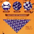 Halloween Dog Bandanas Large 2PCS, Plaid Scarfs for Boy and Girl