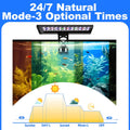 SEAOURA Clip On Aquarium Light for Plants-24/7 Fish Tank Light, 12-20 Inch