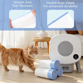 45 Count Tear-Free Waste Drawer Liners Bags Compatible with Litter Box Robot 4/5/3, Thick Self-cleaning Cat Litter Box L