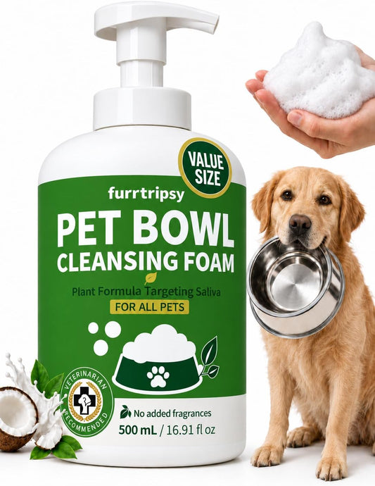 Pet Bowl Cleaner Mousse for Slime, Odor & Biofilm, 16.9 fl oz