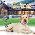 Prong Collar for Large Dogs, Dog Pinch Collar,Dog Choker Collar,High Strength Quick Release Metal Buckle,Comfort Rubber 