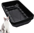 Tessco for you 15 Pcs Disposable Plastic Litter Box for Cats, Portable Tray