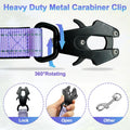 Heavy Duty Hands Free Dog Leash with Quick Release Carabiner and Adjustable No Pull Bungee Dog Running Waist Leash，for W