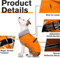 Lelepet Dog Coat Waterproof Dog Jacket Fleece Vest with Adjustable Buckle