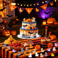 60PCS Halloween Mini Resin Ducks, Miniature Figures Tiny Ducks Micro Landscape Garden Aquarium Dollhouse for Halloween B