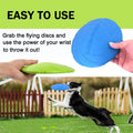 XIGOU Dog Flying Disc, 2 Pack Dog Flyer Toys, Soft Rubber Interactive Lightweight Flying Disc Dog Toy for Small Large Do