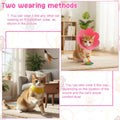 2 Pack Felt Cat Cone Collar Cute Flower Cone for Dogs to Stop Licking Comfortable Adjustable Cat Cones Collar Surgery Re