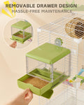 septillar Bird Feeder and Bath for Cage, Hanging Bird Bathtub Bath Shower Box Bowl, Bird Cage Accessories Suitable for S