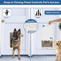 CEESC Large Dog Door, Snap-in Closing Panel, Up to 80 lbs, Durable