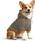 Haloumoning Dog Striped Hoodies Sweatshirt Pets Warm Sweatshirt Costume