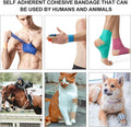 Pet First Aid Tape Waterproof Self Adherent Cohesive Bandage for Dogs Cats Horses Breathable Non-Woven Elastic Self Adhe