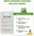 Pet Eye Wipes for Dogs & Cats, Discharge Crust & Debris Cleaner
