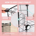 Guinea Pig Cages with Door and Top, 49.2x24.6x12.2inch Small Animal Cage, 20pcs Metal Grid Panels Small Animal Playpen, 