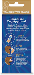 Twist and Lick Dental Gel for Dogs, Cleans Teeth and Freshens Breath for 24 Hours, Peanut Butter Flavor, 2 oz, 30 Day Supply