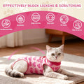 EMUST Cat Surgery Recovery Suit Female, Kitten Onesie for Abdominal Wounds