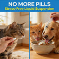 Dewormer for Cats & Dogs Broad Spectrum Praziquantel & Pyrantel Pamoate Tapeworm, Roundworm & Hookworm Easy to Dose for 
