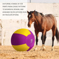 Harrison Howard Howdy Bally Horse Playball Mega Ball Cover for Equine Use - Exclusive Fun Patterns - Violet Sunrise 40"