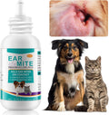 FANSHI Ear Treatment for Dogs & Cats, Cat Ear Care Cleaning with Aloe - Gentle Ear Cleaner Drop Soothing & Clean, Helps 