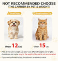 Lekereise Top-Expandable Pet Carrier 18x11x11Inch Delta American United Airline Approved Soft Sided Underseat to 15lbs T