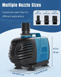 Uniclife 1000 GPH Submersible Water Pump, 80 W Aquarium Pump