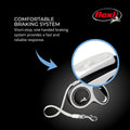 FLEXI® Comfort Nylon Tape Retractable Dog Leash, Large, 26 ft - Grey/Black