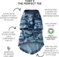 Pet Passion Toby II Dog T-Shirt, 3 Pack, Navy Camo, Small