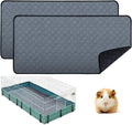 2 pcs Guinea Pig Cage Liners - Washable Guinea Pig Pee Pads, Waterproof Reusable & Anti Slip Guinea Pig Bedding Fast and