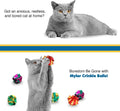 SunGrow Cat Crinkle Balls, Mylar Interactive Toys for Indoor Cats, 6 Pcs