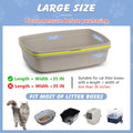 Cat Litter Box Liners, 30 Count, 36 x 19 In, 3 Mil, Drawstring