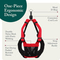 Sporn No Pull Dog Harness, Durable Nylon Mesh Harness for Small Dogs, No Choke Design, Padded Restraint Sleeves, Adjusta
