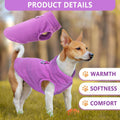 2 Pieces Fleece Dog Sweater Vest Winter Warm Dog Clothes for Small Dogs Male Female Fall Pullover Puppy Clothes with D-R