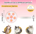 Ceramic Cat Slow Feeder Bowl - 6 OZ Puzzle Food Dish for Healthy Eating - Shallow Wide Whisker Friendly - Dishwasher Safe - 6.3 x 1.2 Inch - Blush Pink Flower