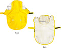 Waterproof Dog Raincoat, Adjustable Reflective Lightweight Pet Rain Clothes with Poncho Hood