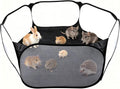 6-Sided Small Animal Playpen, Portable Steel Mesh Tent