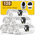 Litter Box Liners 120 Count for Litter R.o.bot 3/4/5-25.2 x 23.6 IN