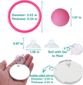 Betta Fish Enrichment Toys Ring with Mirror and Floating Ball, Exercise Mirrors and Training Ring, Floating Mirrors Aqua