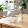 Mini Plastic Fish Bowl with Floral Trim for Parties, 27oz Decorative Drink Bowls Unbreakable Plastic Fish Bowl Cups Clea