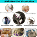VICTHY 160pcs(16 Colors) Cat Nail Caps Cat Claw Caps Cat Nail Covers with Adhesives and Applicators (Medium)