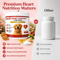 Taurine for Dogs, Heart Support Supplement, Antioxidant - Rich L-Taurine, L-Carnitine, EPA & DHA, CoQ10, Supports Cardiovascular Wellness, Circulation & Heart Function – 120 Chicken Flavour Soft Chews