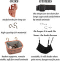 JWShang Rat Hammock for Cage, Chew Proof Hanging Basket Bed with Sturdy Hooks, Pet Cage Accessories, Safe Cozy Small Ani
