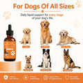 Dog Longevity Support Supplement with NMN, NAD+, CoQ10 & Resveratrol, Daily Liquid Supplement for Dogs, Nanoliposomal Dr
