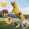 WINGOIN Dog Raincoat, Waterproof Dog Rain Jacket with Removable Hood