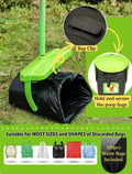 MXF 40.16" Pooper Scooper Set – Swivel Bin & Rake Kit with 100 Waste Bags