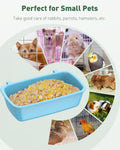 Pawfly Hanging Feeder, Food and Water Container, 6 Pcs Plastic Keepers for Cages Rabbit, Feeding Dishes Coop Cups for Pa