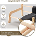 FAMIDGE Elevated Cat Couch Bed for Indoor Cats - Wooden Pet Sofa with Removable Washable Thick Cover Raised Kitty Lounge