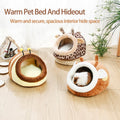 EAEDMY Guinea Pig Rat Bed Hideout for Rat Bearded Dragon Hedgehog Ferret to Sleep and Hide, Guinea Pig Cage Accessories 