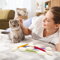 6 PCS Swabs Cat Toys with Catnip,Cat Qtip Toy,Cotton Swabs Cat Toys with Catnip,Durable for Chew,Interactive Kitty Kick 